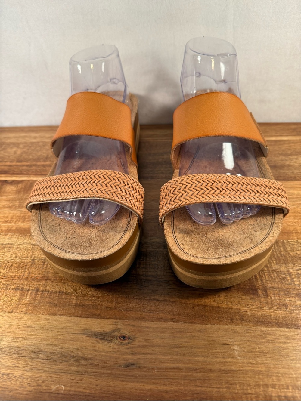 Reef Cushion Vista Hi Platform Slide Sandals Tan Size 11 - Picture 11 of 11